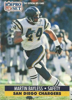 Martin Bayless San Diego Chargers 1991 Pro set NFL #280